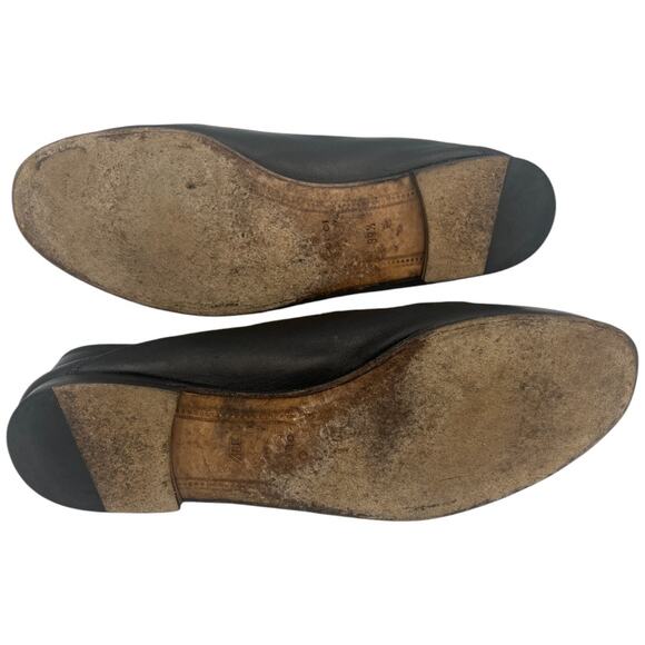 Gucci Brixton Horsebit Loafer Black Leather Collapsible Heel EU 39.5 US 9.5 - Picture 6 of 8